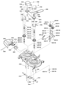 42" Mower Deck - Spindle And Idler Group (7502257) Diagram and Parts List for 107280063-7800753A,ZTS7000 2011 Briggs and Stratton Lawn Tractor Accessories